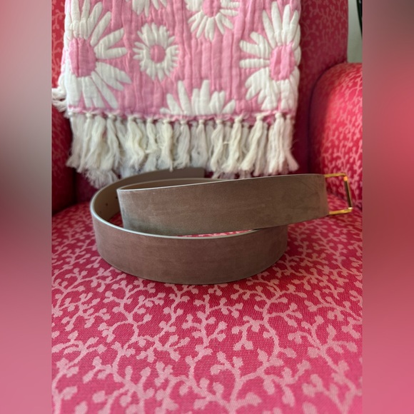 B-Low Milla Belt Soft Brown Suede Leather Belt with Gold Buckle - Picture 6 of 9